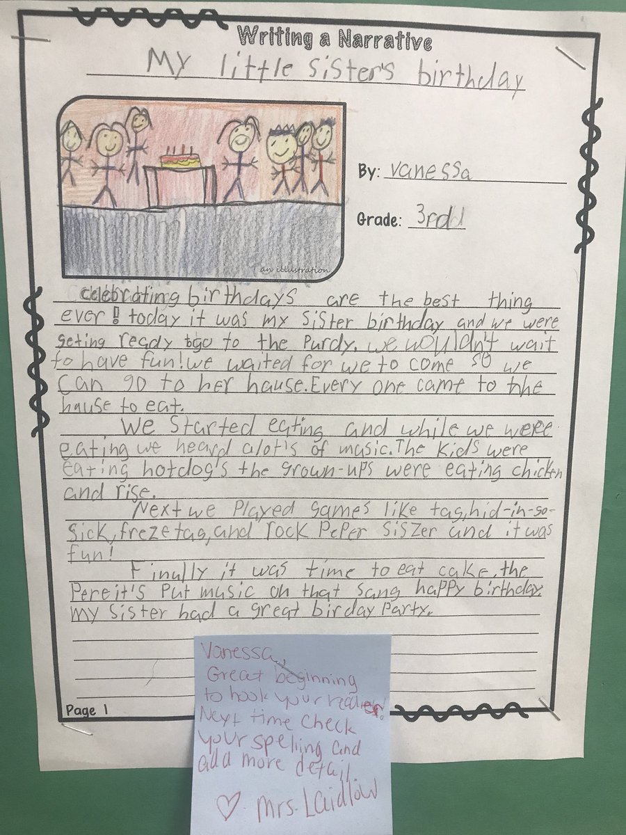 OakcliffEagle1's tweet photo. While checking in on everyone, I just HAD to capture evidence of these great bulletin boards with student work and teacher commentary!! Way to go Oakcliff! #modeltheexpectation #studentfeedback @DekalbEla https://t.co/dMktlvURfc