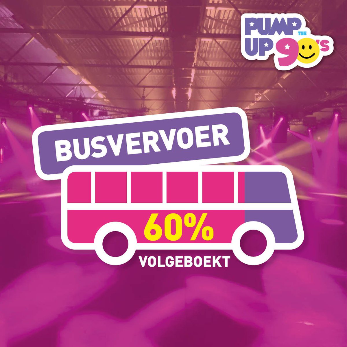 PumpUp90's tweet photo. Heb jij jouw busvervoer voor #pumpupthe90s al gereserveerd? Via https://t.co/yCNxSVGUIL kun je zowel het busvervoer als tickets voor 8 december reserveren.
So if you like to party, get on and move your body naar de site. 
 #festivalvervoer #partybussen #partytime #90sparty https://t.co/xPTIiLZtWx