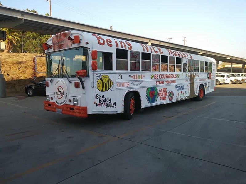 ColtonJUSD's tweet photo. Be on the lookout for this special bus in our communities as part of our #CJUSDkindness campaign!The #CJUSD Kindness Bus is back for its third year with a message of kindness, inclusion and acceptance. @CJUSDStudentSvc https://t.co/r2sp4mvr6w