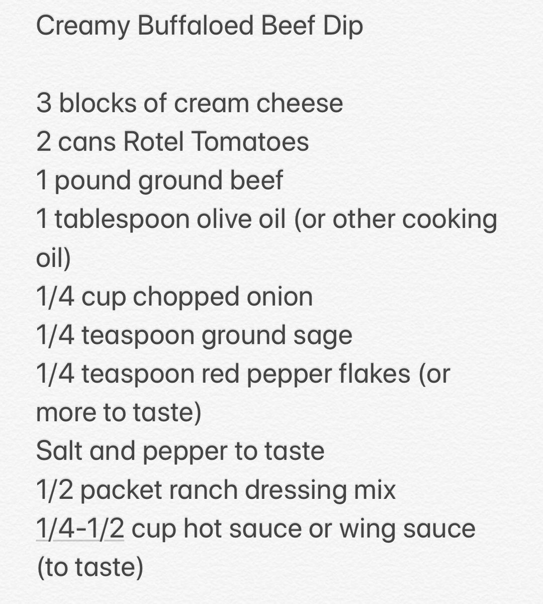 EleshaErgleRDN's tweet photo. Where’s the #beef? At the tailgate party! Grab the ingredients for this Creamy Buffaloed Beef Dip for your weekend of football fun. Serve up this dip with chips, crackers, or celery sticks. @ALCattlemen #RollTide #WarEagle #OctBeefMonth #dietitian https://t.co/nLrfbQKKXw