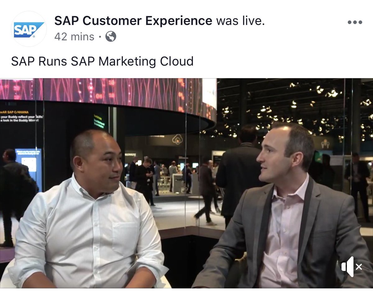 trumbo_tina's tweet photo. SAP Runs SAP Marketing Cloud #SAPCXLive - @HeeSpeaks and @mar_meissner discuss CallidusCloud and recent implementation of SAP Marketing Cloud and SAP Sales Cloud @SAPDigitalSvcs  @SAP_CX https://t.co/5Q42B8hIWM https://t.co/9eQ8gfqNto