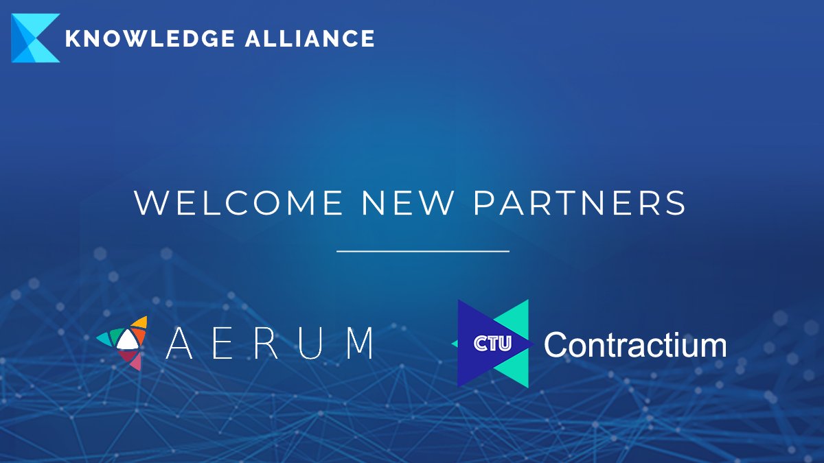 KNWtoken's tweet photo. Knowledge Alliance Welcomes New Partners Aerum &amp; Contractium!

@Aerum_official (XRM) and @contractium (CTU) are the latest token rewards to be supported in the Knowledge Account. 

Learn more: https://t.co/cnE2iCupdx https://t.co/815vBOa0Xn