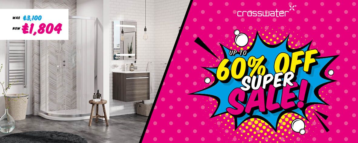 One more month to go of our super sale - look at how much you can save on this gorgeous bathroom! With up to 60% of our Crosswater range, it's easier than ever to create the bathroom of your dreams. Call us now or visit our showroom to find out more. #bathroomsale