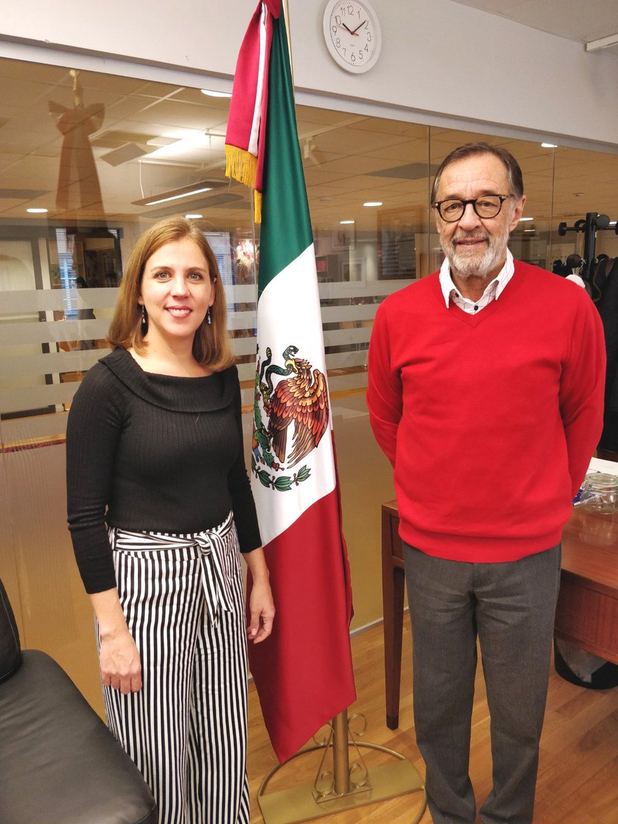 EmbGascaPliego's tweet photo. Meeting with MA Elisenda Balleste Buxo, Mexican woman recently appointed Research Assistant for DAPA (Democracy Assesment and Political Analysis) at the headquarters of @Int_IDEA . God luck in your new position! @SRE_mx @EmbaMexSue #Mexico #Sweden https://t.co/j7kcB1HPAI