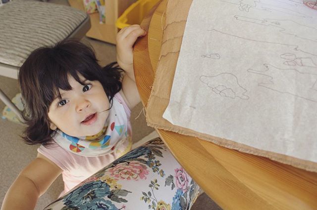 Keen assistant keeping an eye on the making process! Training her up, she'll be sewing in no time 👌🏼 ift.tt/2CBUhMx