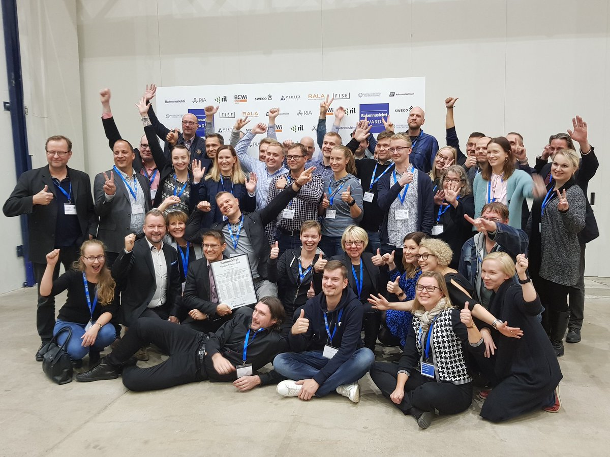 Ja vuoden työmaa 2018 on YIT:n TRIPLA. Onnittelut kaikille!