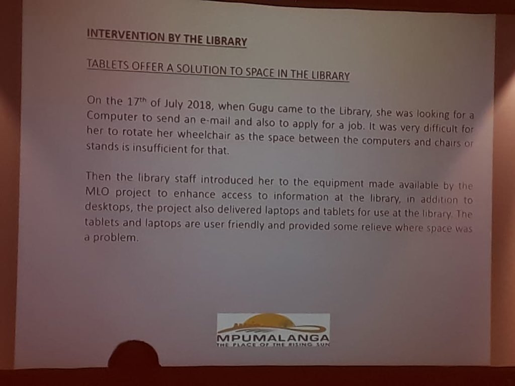 NLSA1's tweet photo. An amazing impact story from the Mpumalanga Province!
#LIASAConference https://t.co/R7JRlFHgja