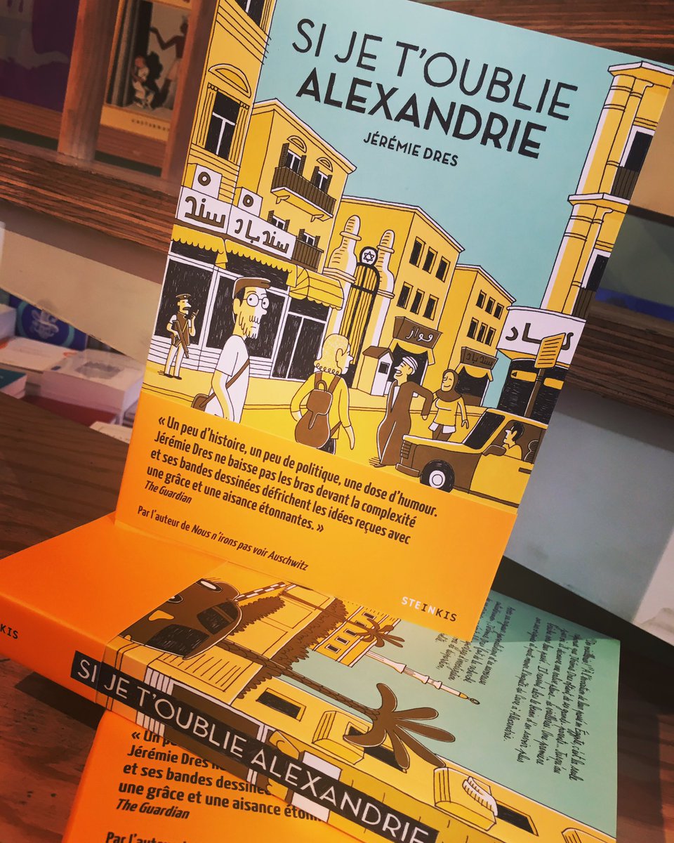 SI JE T’OUBLIE ALEXANDRIE • ce soir le jeudi 11 octobre à partir de 19h • Rencontre avec Jérémie Dres autour de son roman graphique paru aux <a href="/Steinkis/">Steinkis éditions</a> ! #livre #librairie #book #bd #librairiepetiteegypte