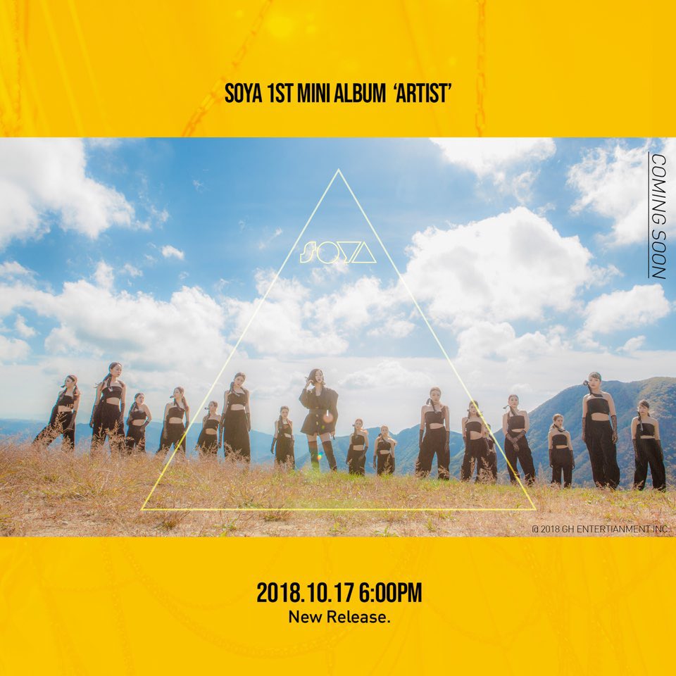 GHEnt_Official's tweet image. COMINGSOON 
SOYA COLORPROJECT Vol. 4 ‘ARTIST’
2018.10.17 6pm
#SOYA #소야 #COLORPROJECT
#Comingsoon #ARTIST
