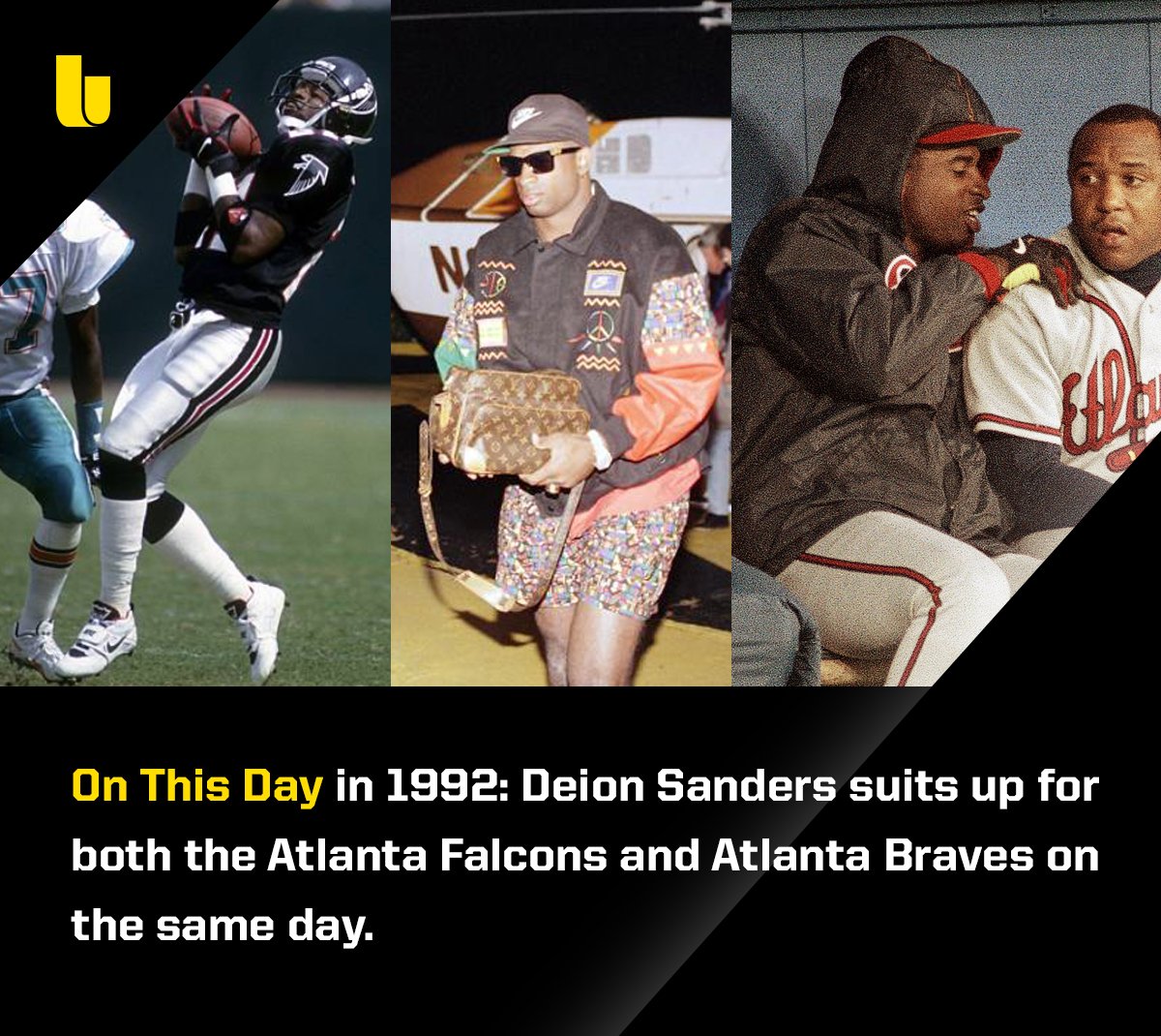 Deion Sanders Baseball And Football Same Day