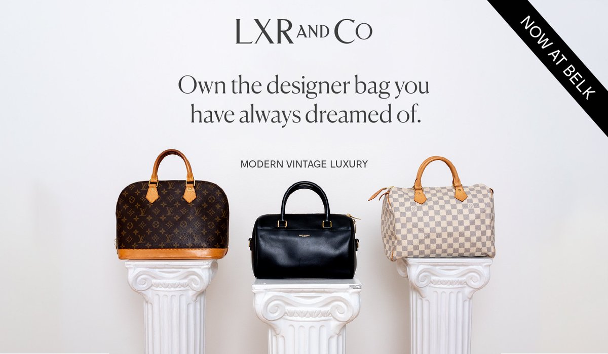 LXRCO's tweet photo. EXCITING NEWS! We have 3 brand #new stores at @belk ! Locations: Southpark, Crabtree and Summit. Drop in and discover the #vintage #designerbag you have always dreamed of. https://t.co/uBYGb1g1Yx