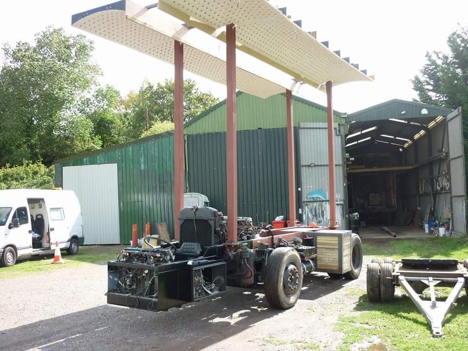 GlobeCC's tweet photo. #Throwbackthursday 2014 'Departing Midnight' music Backstreet Boys 'Everybody' Behind the scenes for the club,It was agreed to sale the decorated tractor & by December the tractor had been sold and 2 x end of service ERF commercial tractor units had been bought #countdowntofifty https://t.co/N2lpYOBGLr