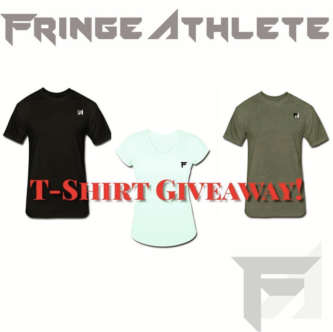 AthleteFringe's tweet photo. T-SHIRT GIVEAWAY!! Enter to win a free Fringe Athlete T-Shirt! All you have to to is tag a friend on this post on our IG page with any emoji👀 Check it out!! #DareToBeDifferent #FreeStuff https://t.co/51X5Jeu6l1