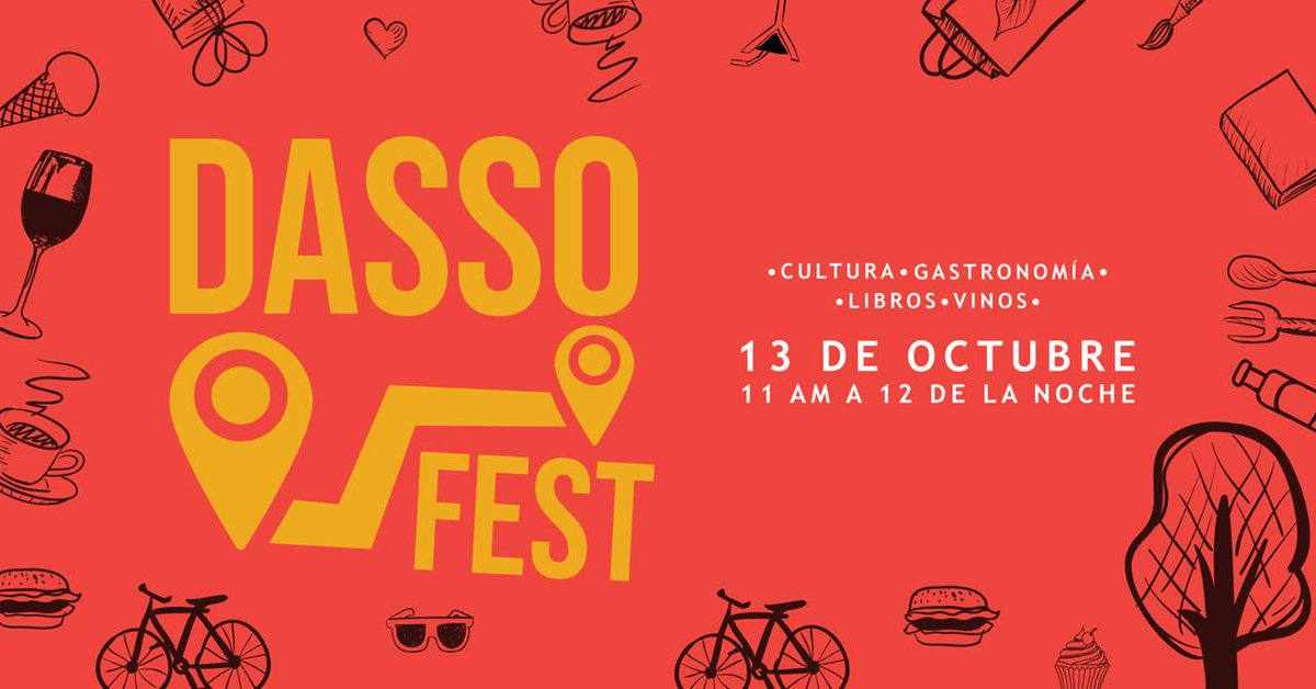 #CulturaLibre 
Este sábado 13 desde las 11 am. no te pierdas el #DassoFest en la cuadra 1 de la calle Miguel Dasso. Tendremos cuentacuentos, “Concierto ilustrado”, jazz en vivo, #BiblioBici y mucho más. ¡Te esperamos! #IngresoLibre Únete al evento ►► ow.ly/7QXQ30mbugT