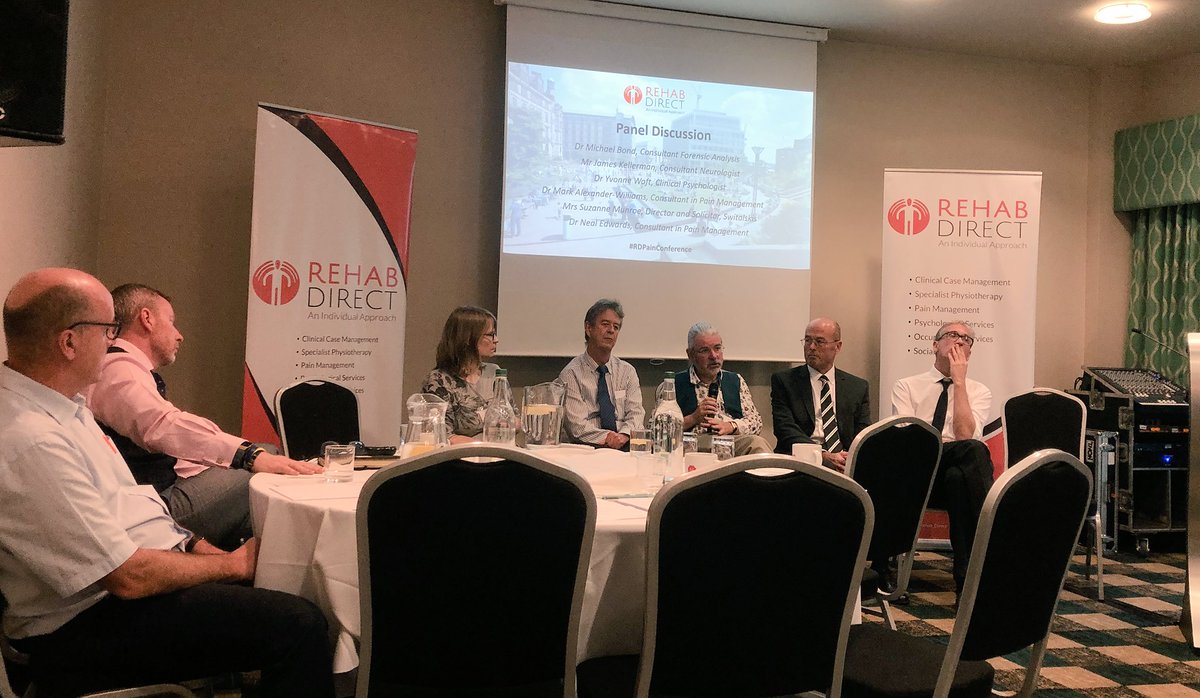 RehabDirect's tweet photo. Our brilliant expert speakers wrapping things up with a panel discussion #RDPainConference https://t.co/KHTyG5E4Uz