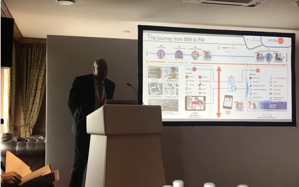 Our very own CEO, Nigel Warrick presenting a speech on the journey from BIM to FM and explaining who we are at NJW and what we do. <a href="/FMPevent/">FM & Property Event</a>