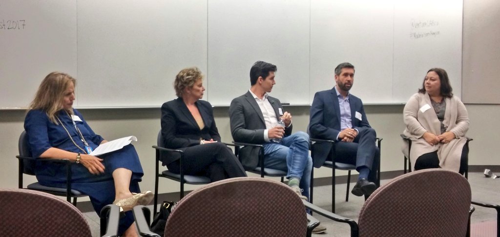 erinmikha's tweet photo. .@jovanmatic reppin' #OCHIS at @ventureLABca's #MadeinYorkRegion event! Key takeaway: We underestimate the power of super simple tech like email and digital records that can radically empower patients to take control of their own care. https://t.co/qYen1XMH6g
