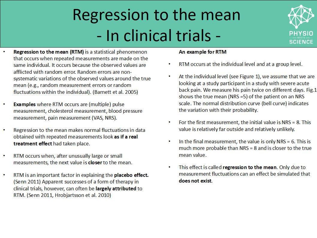 PhysioMeScience's tweet image. #statistics #regressiontothemean #placebo 
#thethreemostdangerouswordsinmedicineinmyexperience
 Regression to the mean -  A detailed description 

👇👇👇