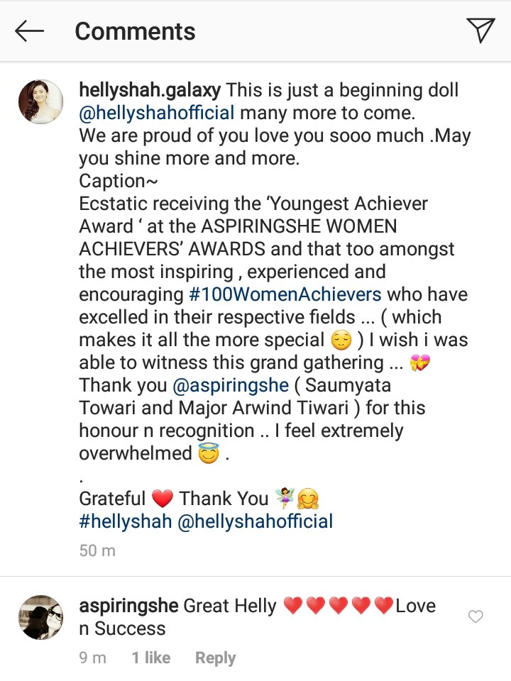HellyS_galaxy's tweet photo. And when @AspiringShe wish our doll @OfficialHelly7 for more success 💕💕💕
Thank you soooo much @AspiringShe for this owner which you give to our doll @OfficialHelly7 
#HellyShah @OfficialHelly7 https://t.co/WFD8vbi8bE