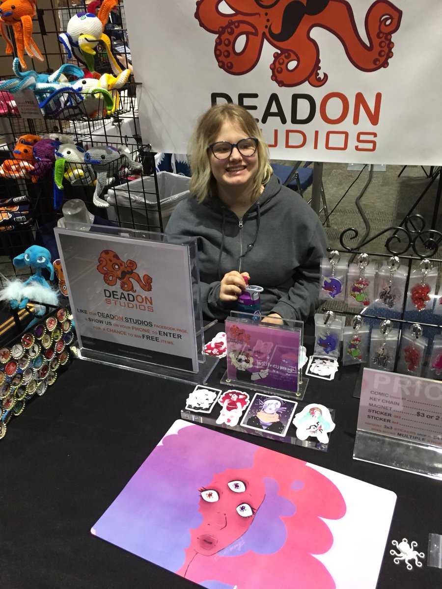 DeadOnStudios's tweet photo. Comic con was a success thanks to everyone that showed up and supported our studio buy making purchases. We also released our first issue of WarDreams during the event. #ArtistAlley #ComicCon #artwork #WarDreams https://t.co/9ejBC0Begu