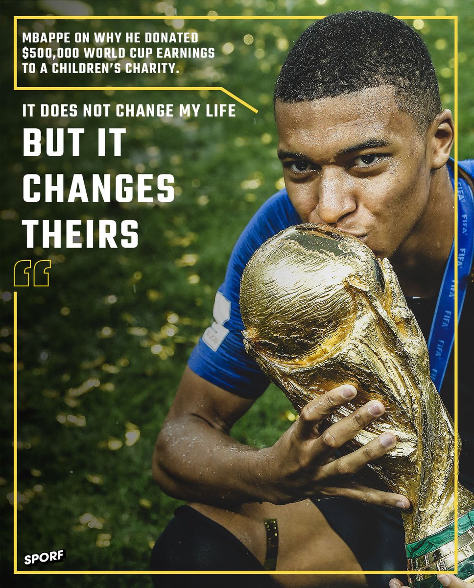 🙏 Huge respect, <a href="/KMbappe/">Kylian Mbappé</a>. 🇫🇷

👏 Always humble.