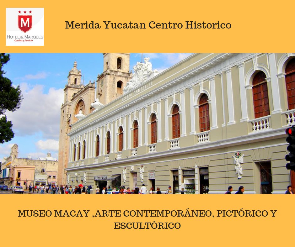 Hotel_ElMarques's tweet photo. #Merida #FelizJueves #CentroHistorico este es el #MuseoMacay donde el #Artepictorico, #Escultorico y #Contemporaneo se dan cita en un edificio espectacular.. #MeridaTeVaEncantar  #HotelElMarques https://t.co/tOzQOAyTyp
