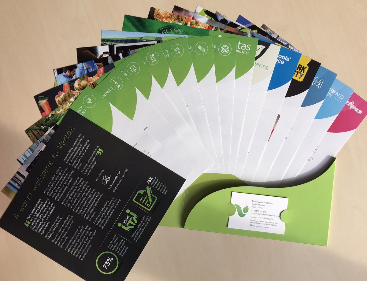 VertasDP's tweet photo. New Vertas Group company folder all printed and ready for the Vertas Group Education Day Conference #VertasEducationConf18 https://t.co/MXtTDSf48Y