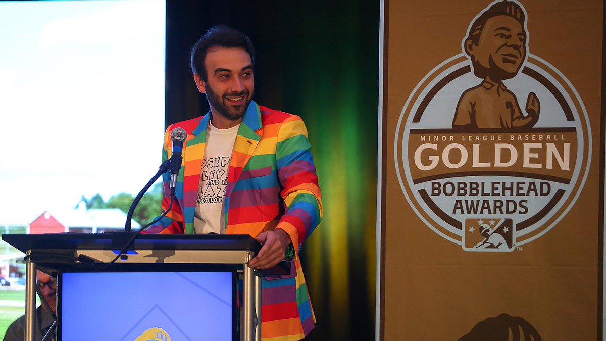 MiLB's tweet image. The @ChasRiverDogs may not have won a Golden Bobblehead at last month's @PromoSeminar, but hope springs eternal and brainstorming for the next big idea already has begun.

@bensbiz takes an inside look: atmlb.com/2EarS1I