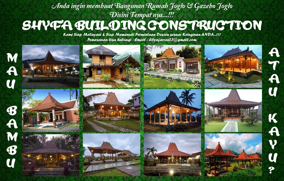 Farrasditya13's tweet photo. Seperti Apa Desain Rumah Joglo dan Gazebo Joglo yang Anda inginkan....🤔🤔🤔
Silahkan bisa Hubungi melalui Email atau Facebook ini...😁😁😁 Terima Kasih...🙏🙏🙏 https://t.co/SjRnVotbhj