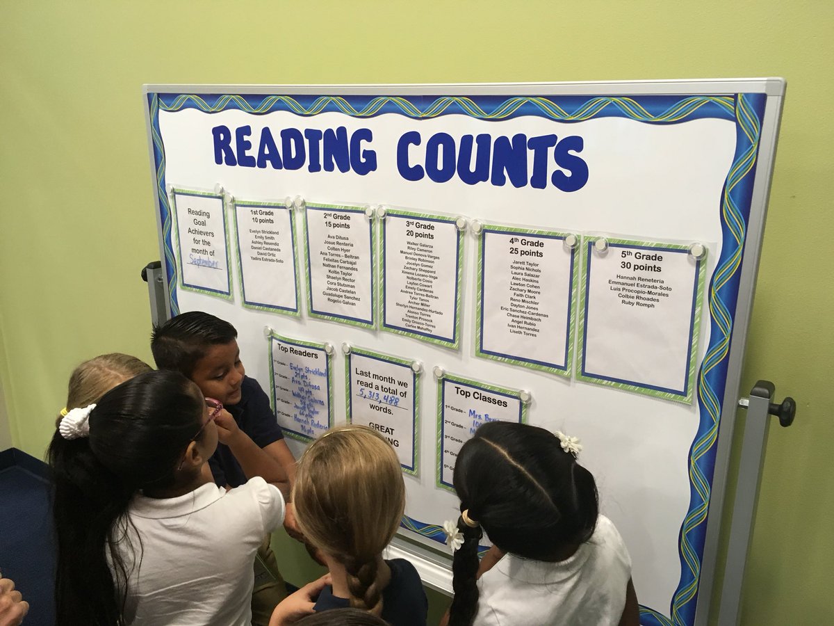 Last month our students read 5,313,488 words! Keep it up! 🙌🐻 #PiersonCubs
