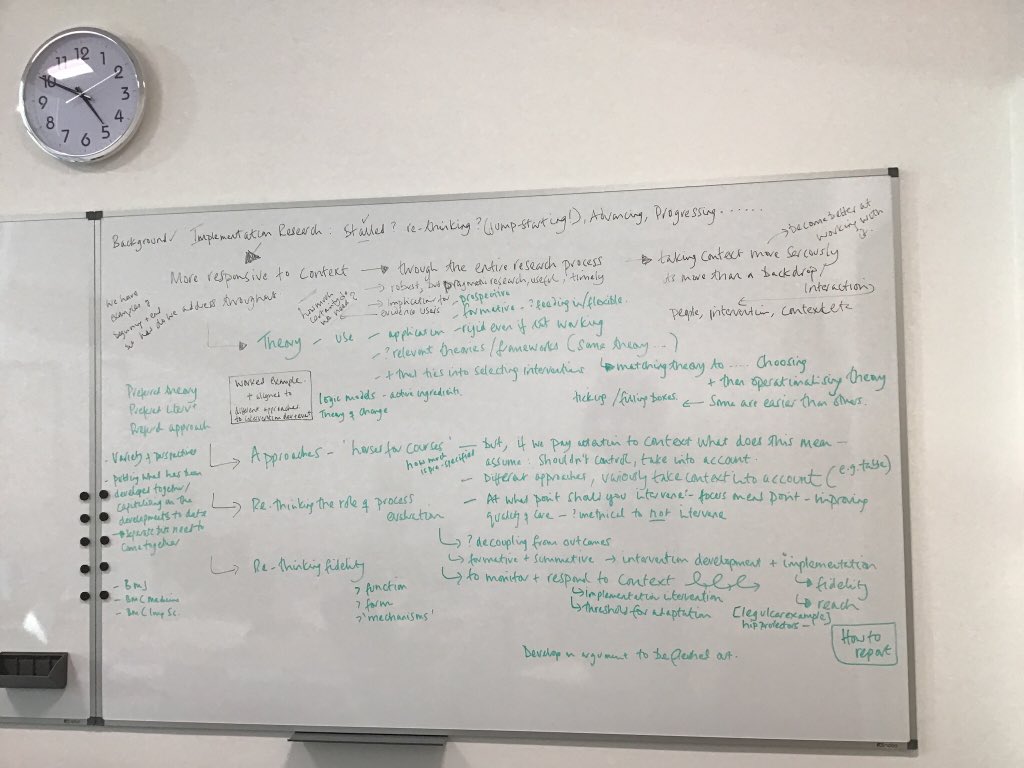 jorycroftmalone's tweet photo. advancing thinking about how to be fully aware &amp; responsive to the affect of context in #implementation research approaches with @pmw777 @KateSeers1 #gillharvey #iangraham #comingsoon (ish) https://t.co/wv01TEptyo