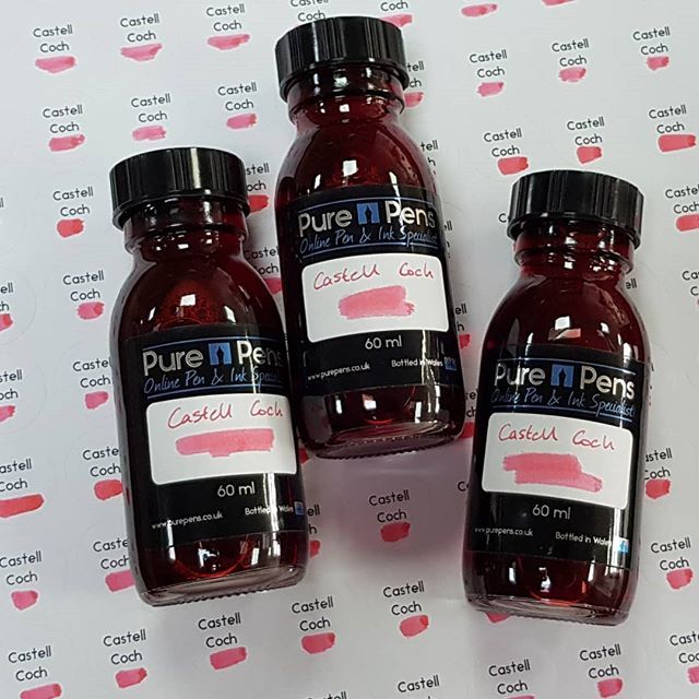 PurePens's tweet photo. We have added a brand new Pure Pens pink ink colour to our website today.

Named after a South Wales 'fairytale' castle which is a subtle pink colour.

We will donate 10% off all the proceeds from this ink to the Breast Cancer Care charity for #BreastCan… https://t.co/9gUmsVa3ef https://t.co/cZqZFTMnIg