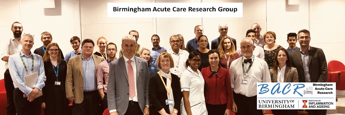 Fantastic Launch Event for <a href="/BacrUob/">Birmingham Acute Care Research Centre</a>. Great support from <a href="/InflamAge_UoB/">Inflammation and Ageing</a> <a href="/Lord_Lab/">Janet Lord</a> <a href="/BHPComms/">Birmingham Health Partners</a> <a href="/BWC_NHS/">BWC NHS Trust</a> <a href="/uhbtrust/">University Hospitals Birmingham</a> @CRN_WMid . #acutecare research so important across ALL ages: linking NHS [critical care, periop medicine, resp &amp; acute medicine, paediatric acute team] with academia!