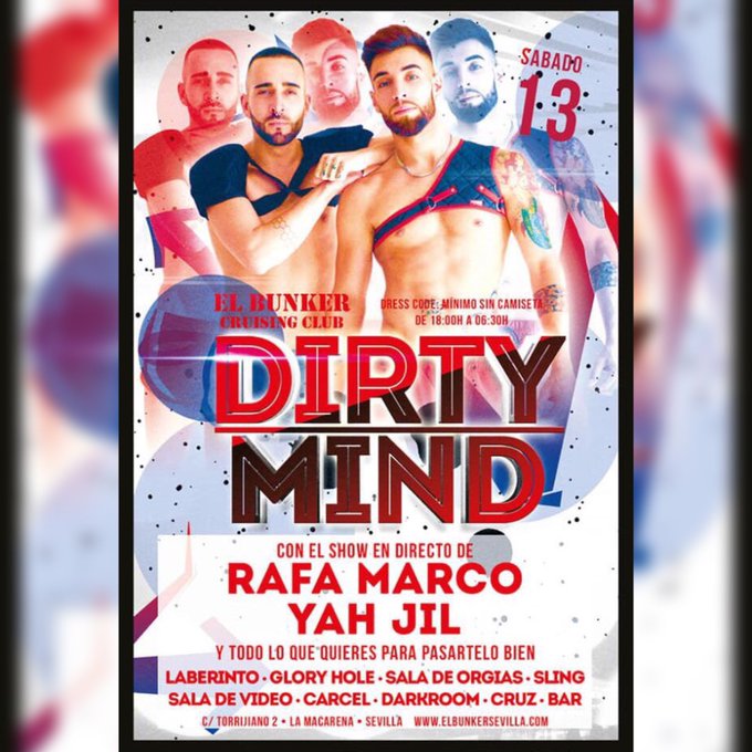 Este sábado 13 estaré en el Bunker en Sevilla junto a @yah_jilxx haciendo dos shows os esperamos a todos