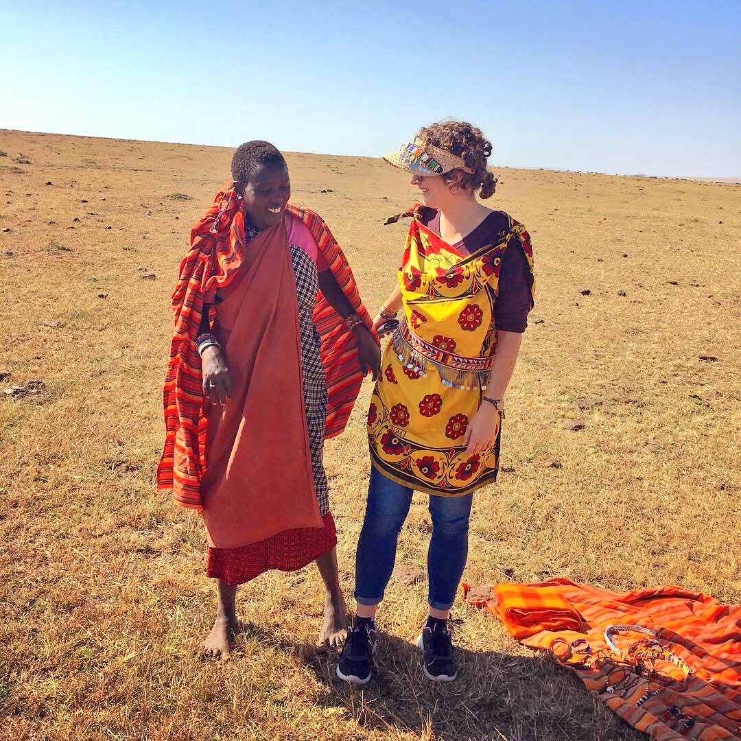savannahosbourn's tweet photo. A lovely Maasai lady showed me how to dress like a proper local 🤗 #maasaimara #adventuresinkenya #africa #travel https://t.co/68zwV64f3D