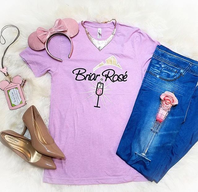 DLifestylers's tweet photo. Have a drink and make it PINK! This enchanting tee can be found over 
@Onceuponateeshirt and it's perfect if you're heading to Food and Wine 
this season!
#disneytee #disneytshirt #briarrose #sleepingbeauty #aurora #disneyprincess #disneyhandmade #disney… https://t.co/e30HFoQ6xv https://t.co/foCsuODWoV