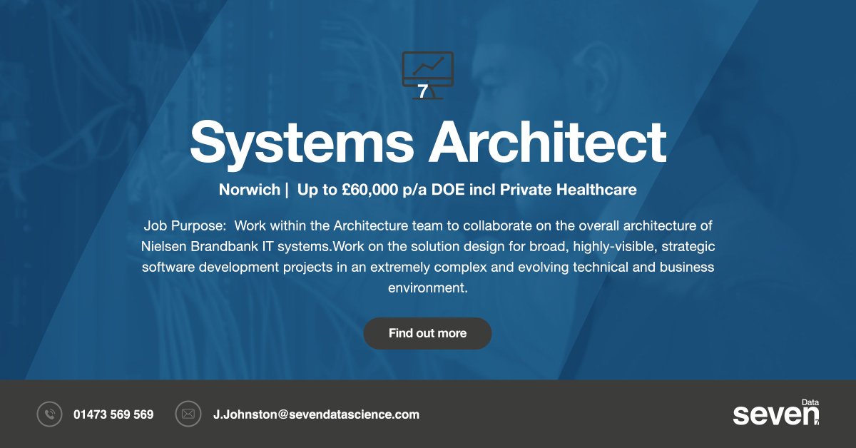 Seven_Data7's tweet image. We&apos;re on the look out for a lead Systems Architect.
You&apos;ll need to be well-versed in the full Microsoft stack and Azure resources, as well as have excellent hands-on skills.
#Java #jQuery #SQL #TSql #.Net #GIT #XML