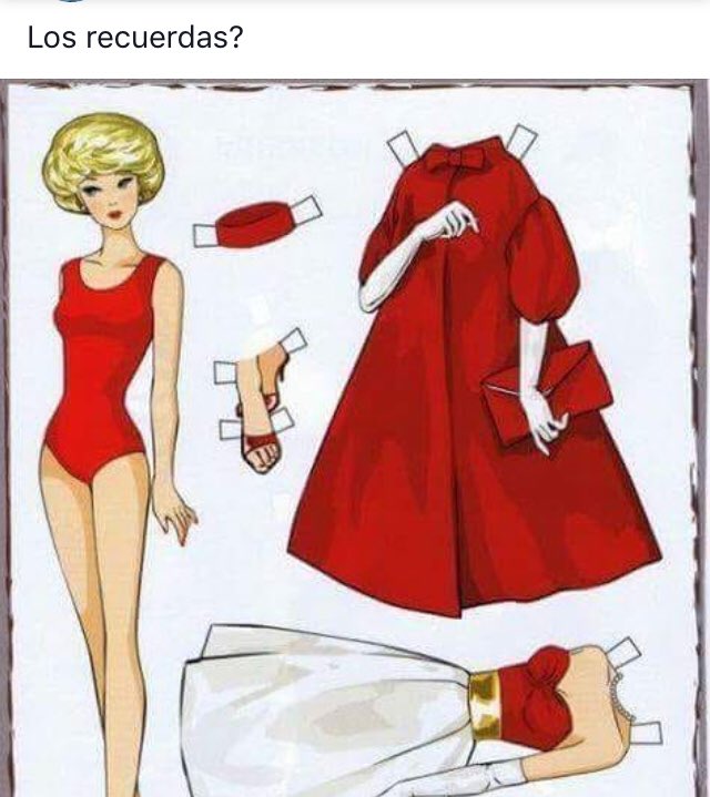 lomejor80y90's tweet image. #Retrojuego #muñecadepapel