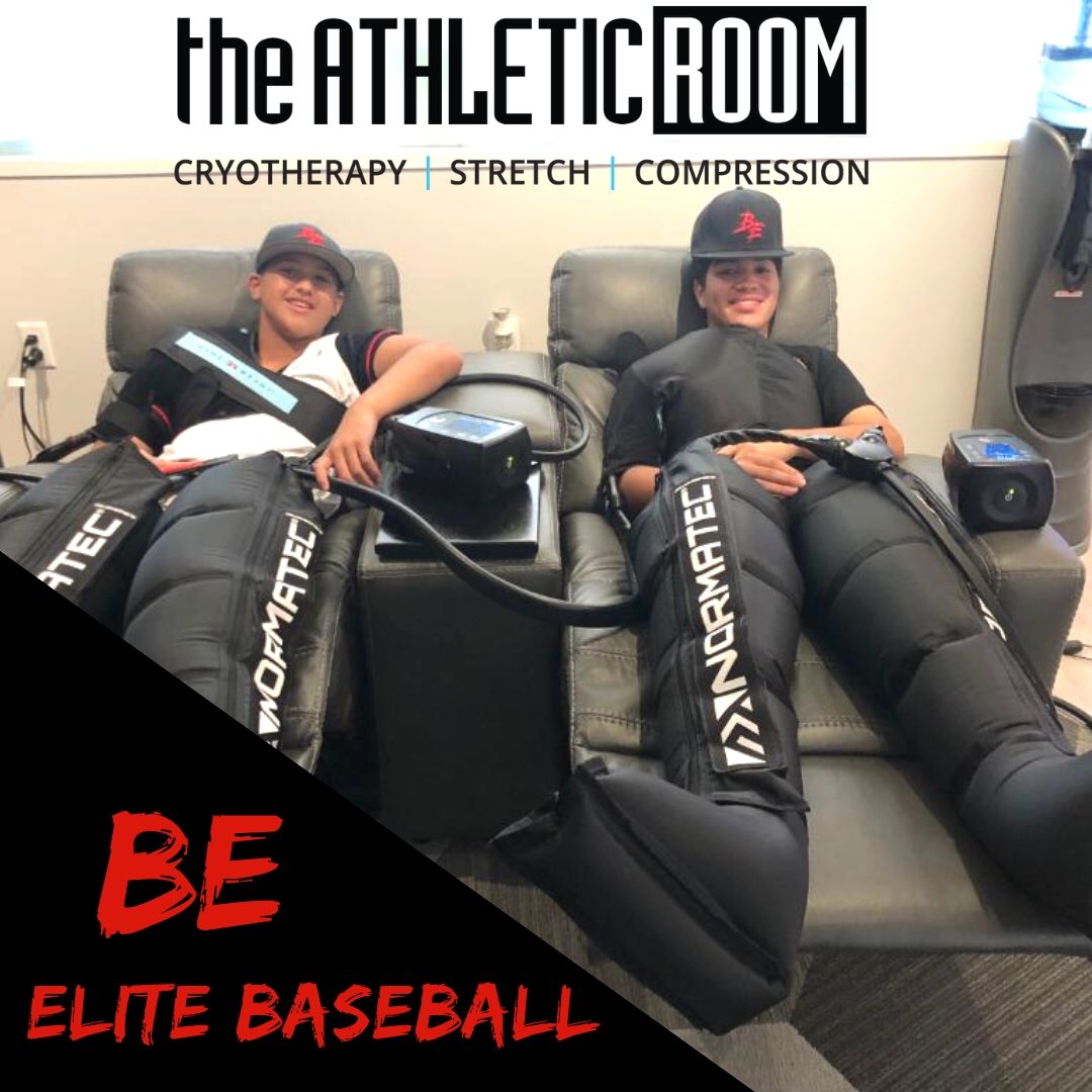 _the_AR's tweet photo. These young athletes know how to stay a step above their competition. BE elite baseball players Makai &amp; Baron recover from a tournament weekend @the_athletic_room #cryotherapy #compression #gameready #beelitebaseballdevelopment #houstonselectbaseball https://t.co/8EB7pnTsn1