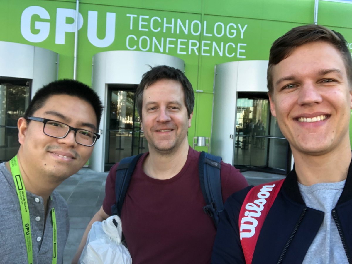 😎 Great to meet Jensen Huang at #Nvidia #GTC18 and have him interact with our AI 👋 We had a great time in Munich and look forward to the conference next year!
