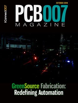The October 2018 PCB007 Magazine, GreenSource Fabrication: Redefining Automation, is out now.  Download your free copy today. ow.ly/V4sn30mc5N6