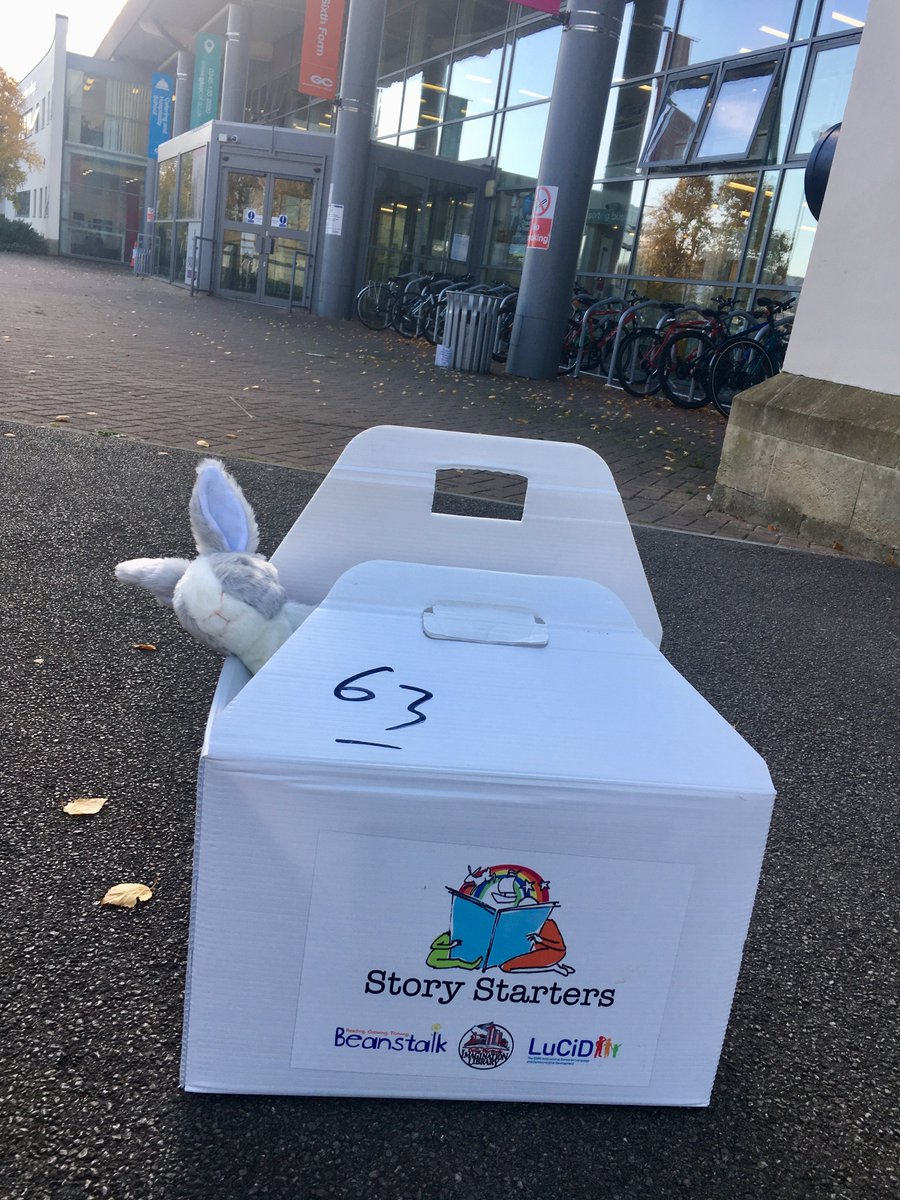 BeanstalkSWest's tweet photo. Can you guess where the @StoryStartersUK rabbit has been today? @Gloscol @TeamDollyUK https://t.co/IqE4XVD4tH