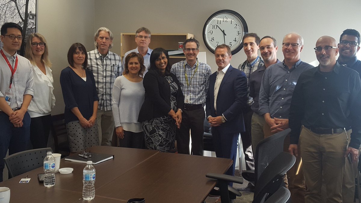 OntariosDoctors's tweet photo. Thank you to all the doctors at Markham Family Health Team for taking the time to speak with @DocSchmadia! Patients in Markham are lucky to have such an incredibly hard-working team caring for them! #PrezTour18 #Onhealth https://t.co/Wxgvw0HyXs