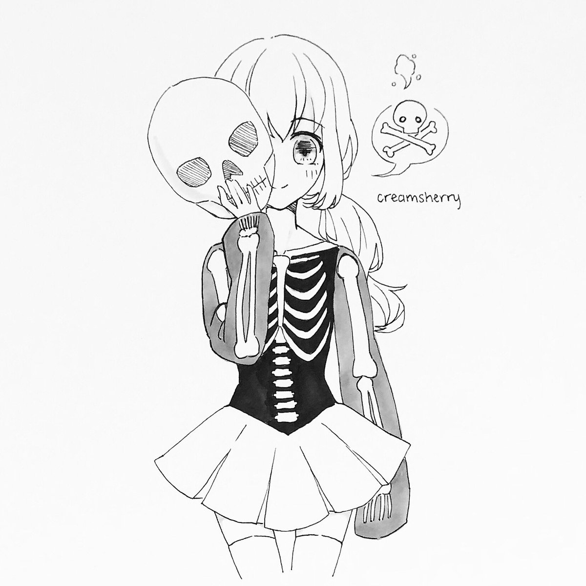 Day 11: Skeleton ☠️
-
#creamsherry_prompts #inktober #inktober2018 #copic #イラスト 