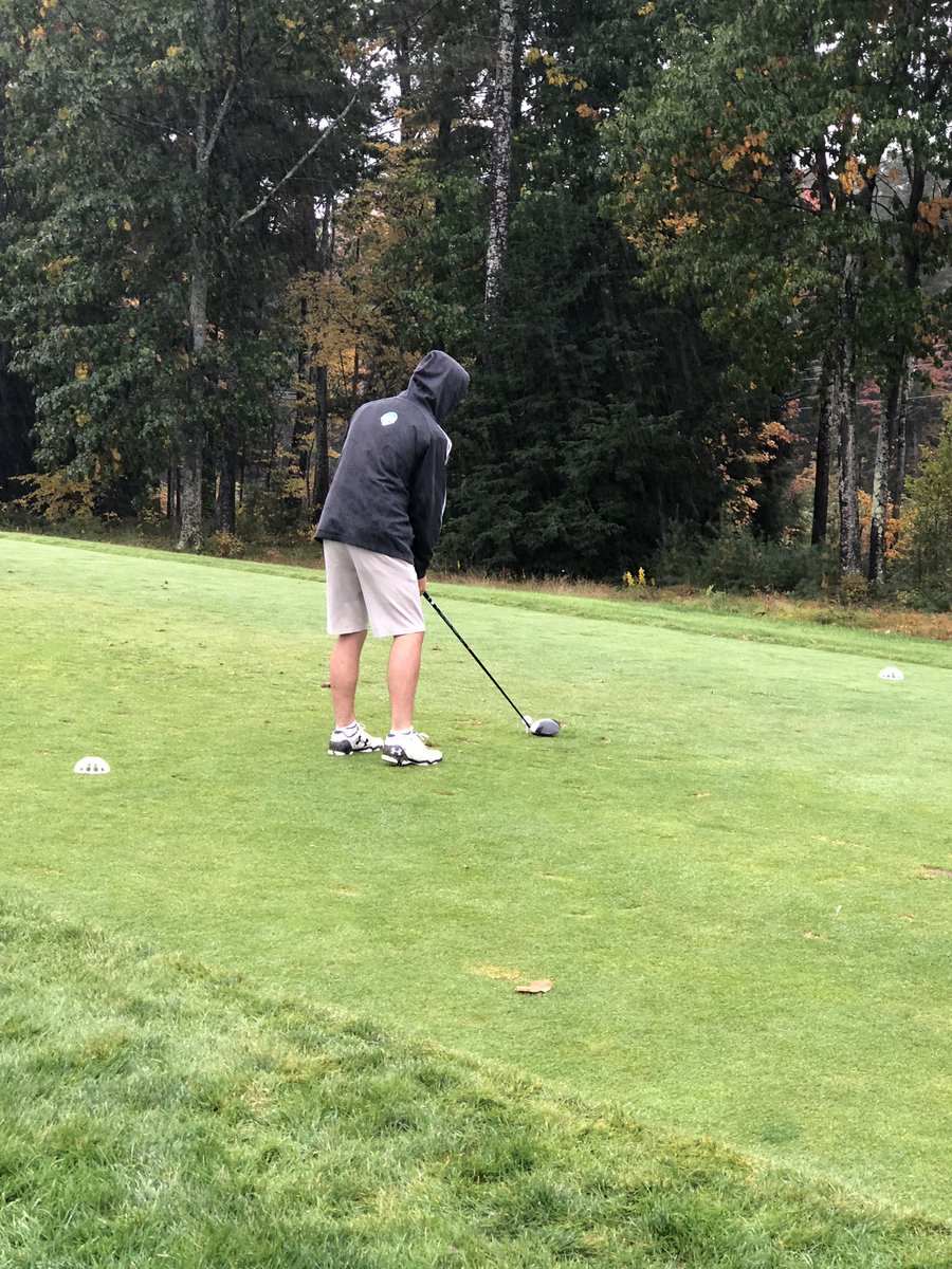 Winnawar's tweet photo. JP and Griffin grinding it out in the rain for the Boys State Tournament. Play it as it lies boys! https://t.co/bQwRUGwBTn