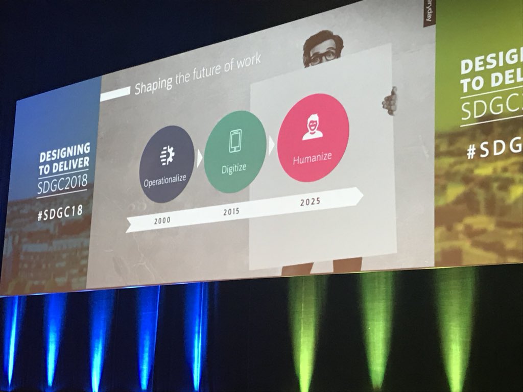 Moving from Human Resources to human potential. Great talk by <a href="/st_moritz/">Stefan Moritz</a> about a service design approach to making future of work better. #SDGC18