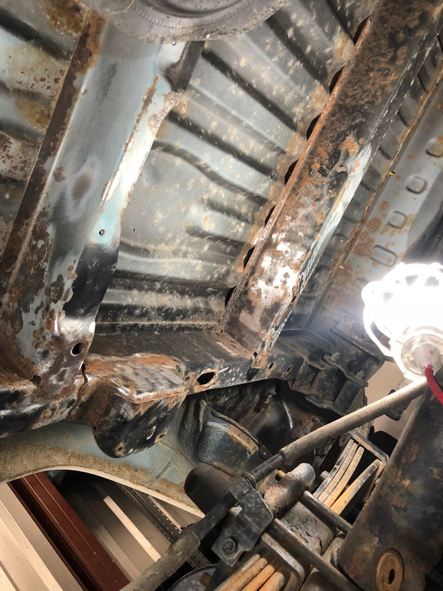 The last two weeks have been a blast treating the undercarriage rust and removing undercoating.