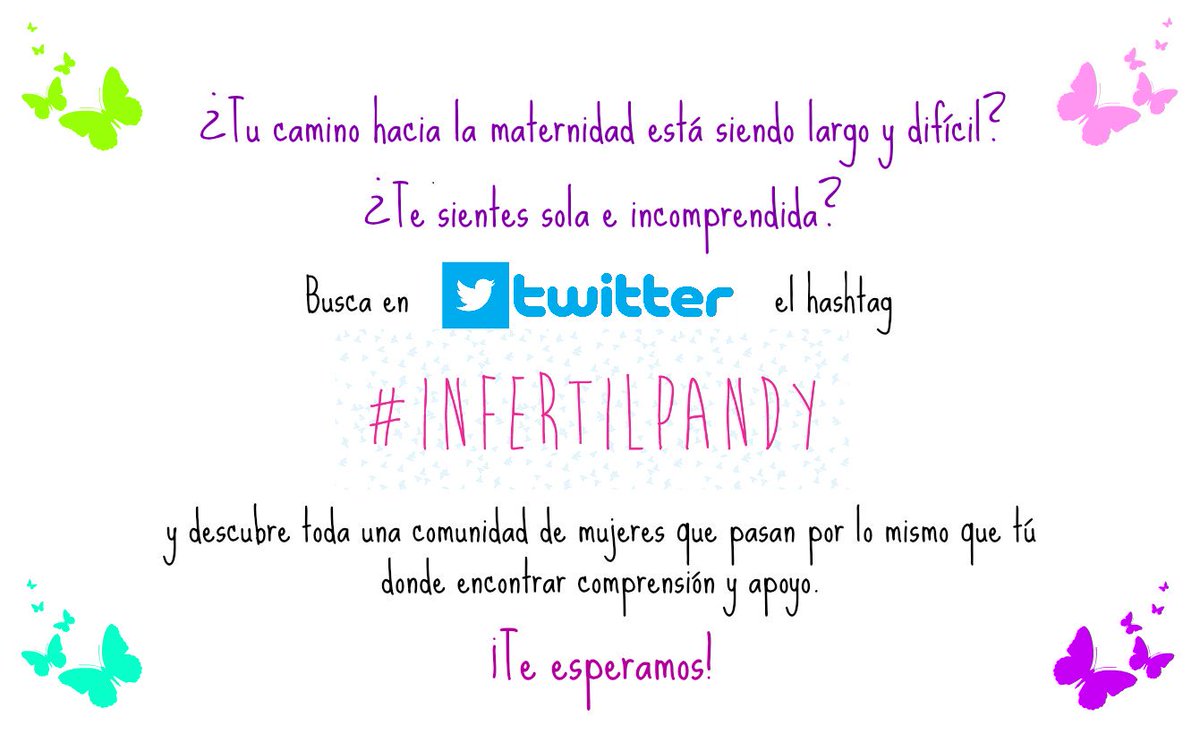 1/6 parejas sufre infertilidad
Puede estar pasándole a alguien q conoces
Si trabajas en un hospital o en un lugar con afluencia d personas o tienes posibilidad d colocar este cartel, puedes ayudar mucho con un simple gesto
Tu retweet tb sería maravilloso
Gracias!💕
#Infertilpandy