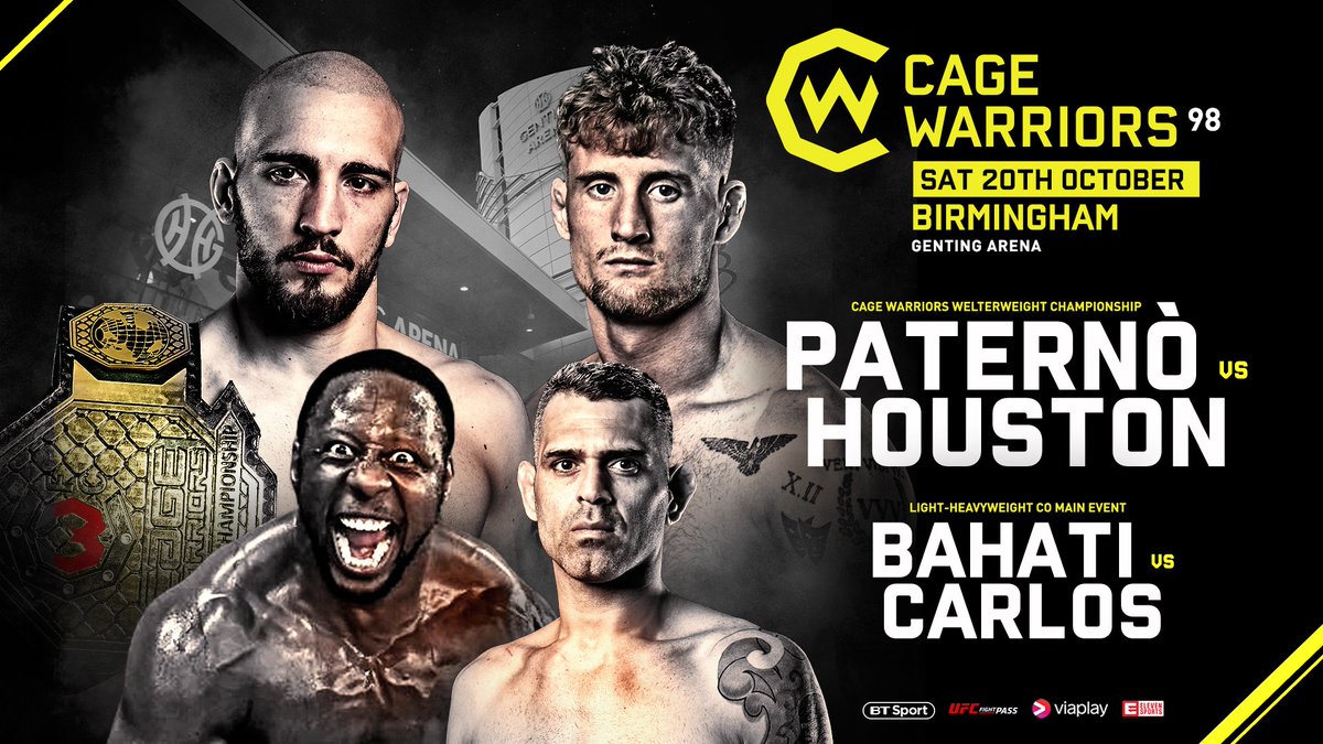 CageWarriors's tweet photo. #CW98 TICKET COMPETITION! 🎟

Like and RT this post for the chance to win 2 Cageside seats at the @GentingArena 🙏🔥

Our first return to Birmingham in 8 years... and we can't wait! 🇬🇧 https://t.co/TEHZrnrwZa