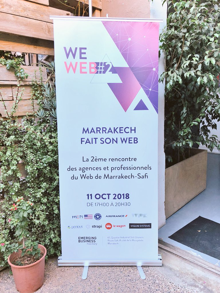 yvesdo's tweet image. @strapijs partenaire de #WeWeb à Marrakech